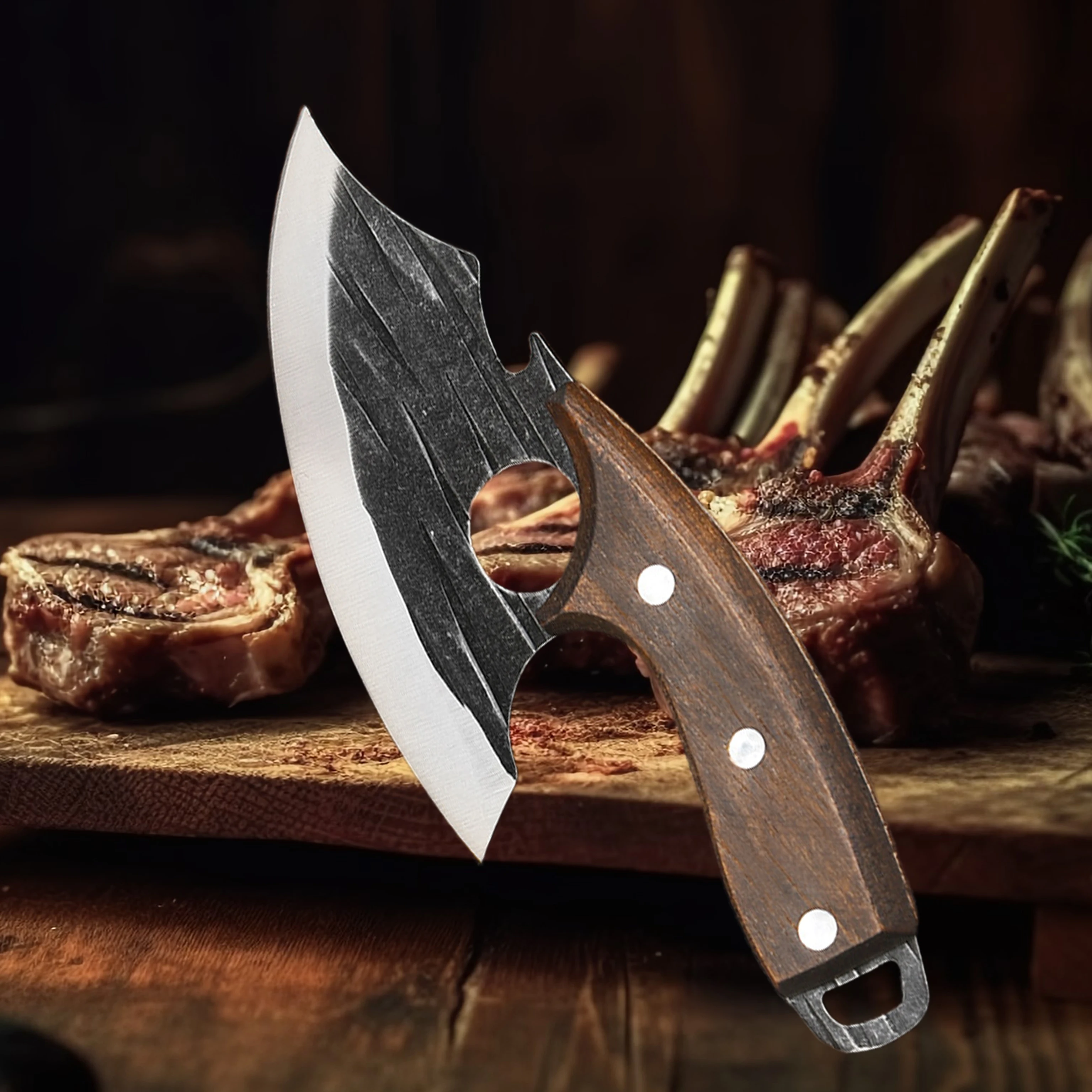 Home Cooking Help - 魚の骨抜きナイフプロフェッショナルツール調理包丁シーフード羊肉水生動物屠殺多機能肉切り包丁