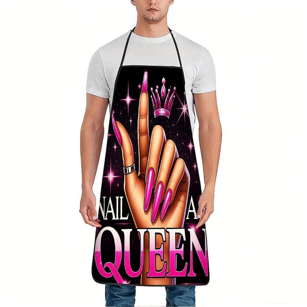 1 つのトレンディなネイルアートをテーマにしたエプロン。明る - Home Cooking Queen のレビューと価格