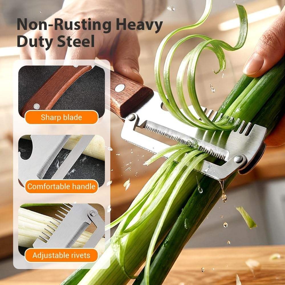 2個入り多機能ステンレス製野菜ピーラー、栓抜き付き2-in- - Home Cooking Help のレビューと価格