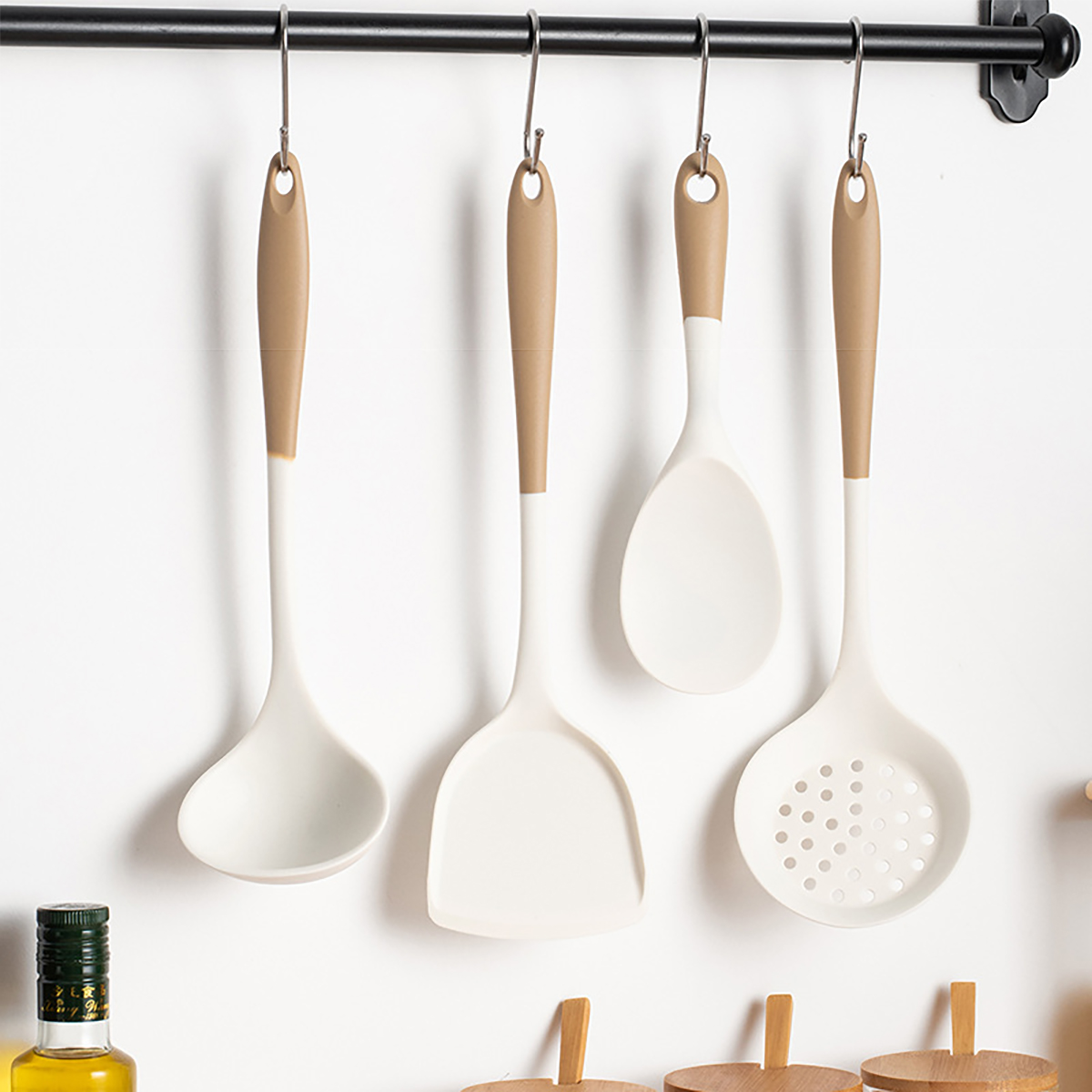 シリコンキッチン用品セット,調理器具,鍋,シャベル,漏れスプ - Home Cooking Cookbook のレビューと価格