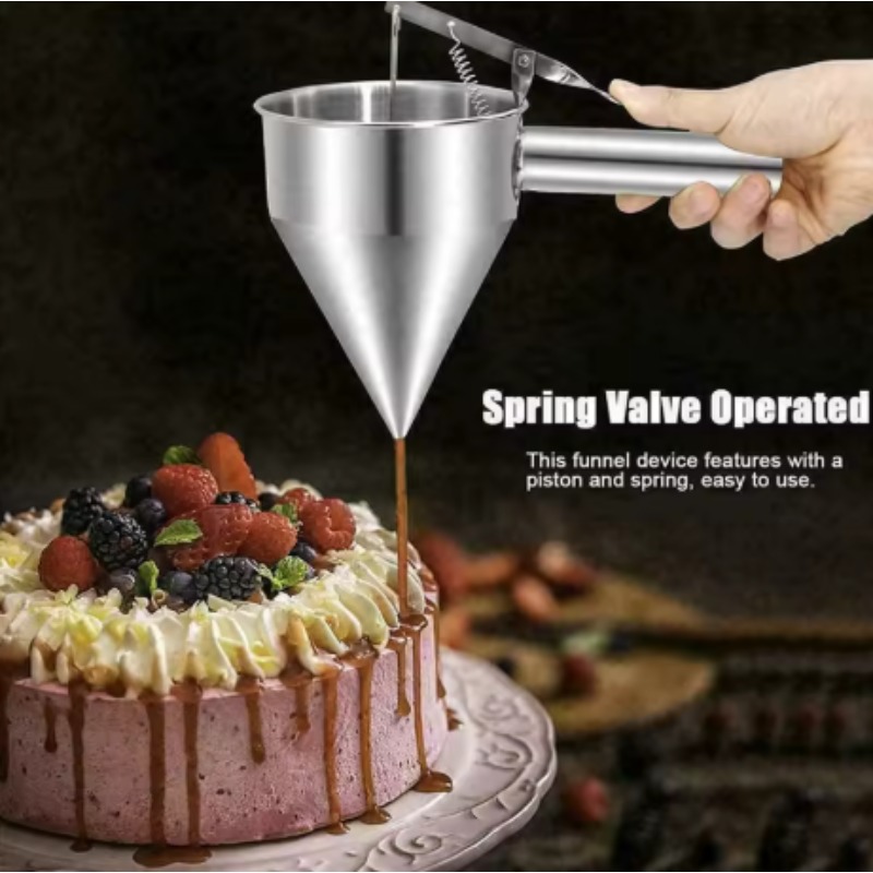 600/1200MLステンレス製液体漏斗ディスペンサー、タコ - Home Cooking Help のレビューと価格