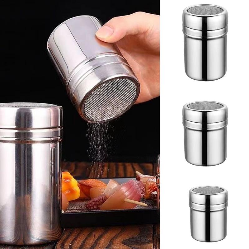 ステンレス鋼粉末スプリンクラーボトル、小麦粉ふるい、ダスター - Home Cooking Help のレビューと価格