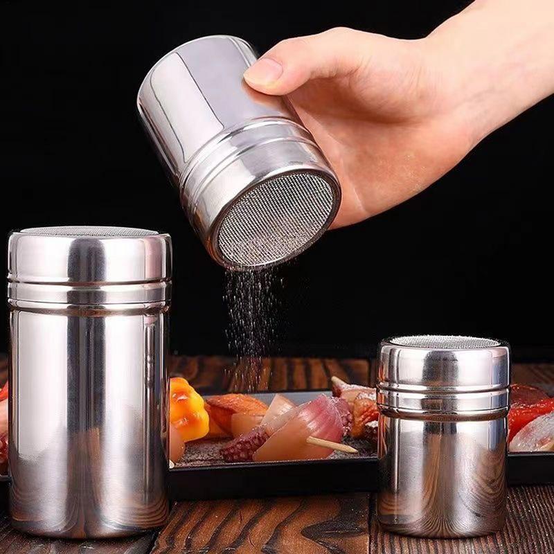 ステンレス鋼粉末スプリンクラーボトル、小麦粉ふるい、ダスター - Home Cooking Help のレビューと価格