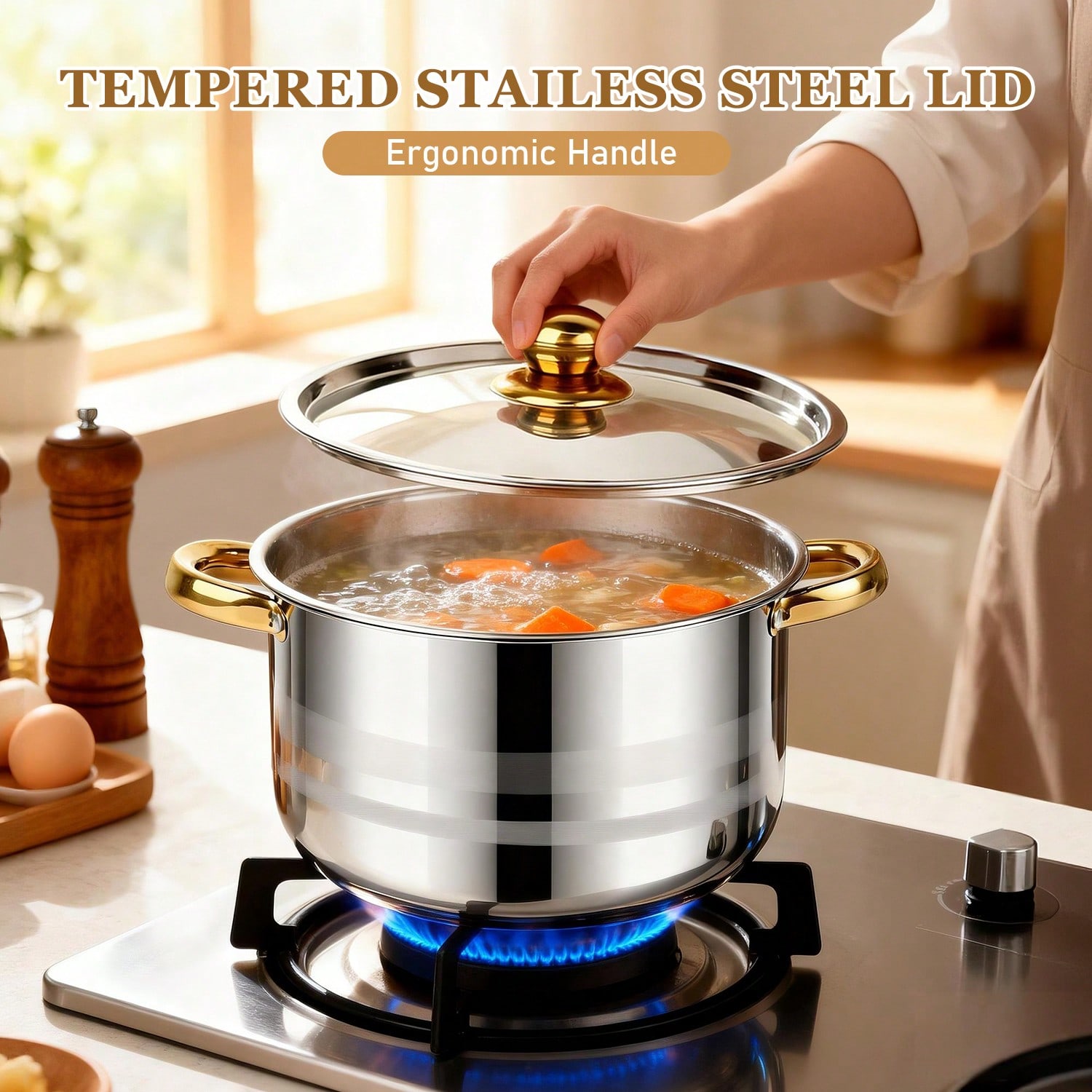 ステンレス製鍋セット モダンラグジュアリー調理器具 ストック - Home Cooking Cookbook のレビューと価格