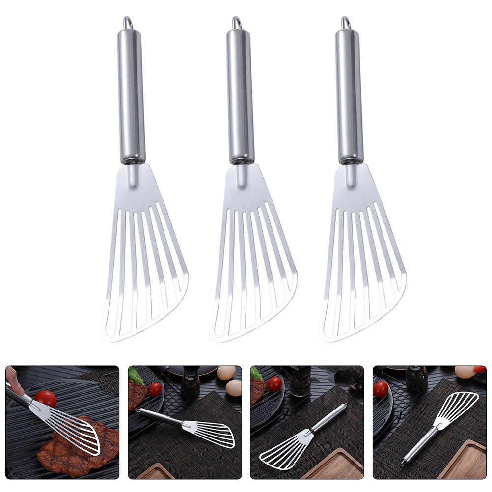 3 個ステンレス鋼スパチュラステーキフライ魚用スロット付きタ - Home Cooking Help のレビューと価格