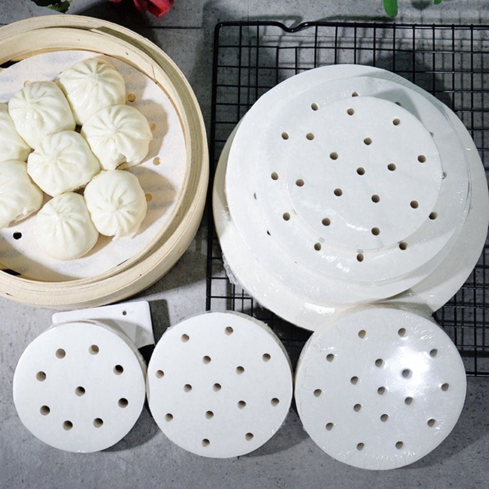 100 個蒸し紙蒸しパンペストリーノンスティック紙点心パンベ - Home Cooking Help のレビューと価格