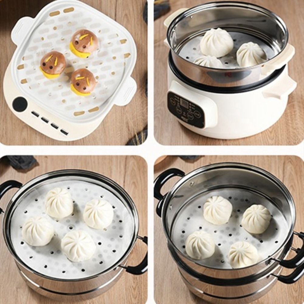100 個蒸し紙蒸しパンペストリーノンスティック紙点心パンベ - Home Cooking Help のレビューと価格